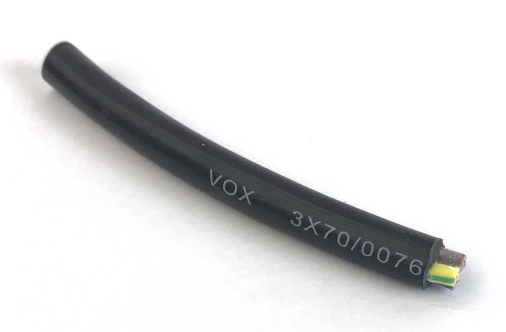 VOX 3X70 0076 PVC Cable Black (35m/roll)